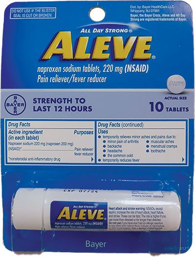 Aleve Pain Reliever 10ct Caplets