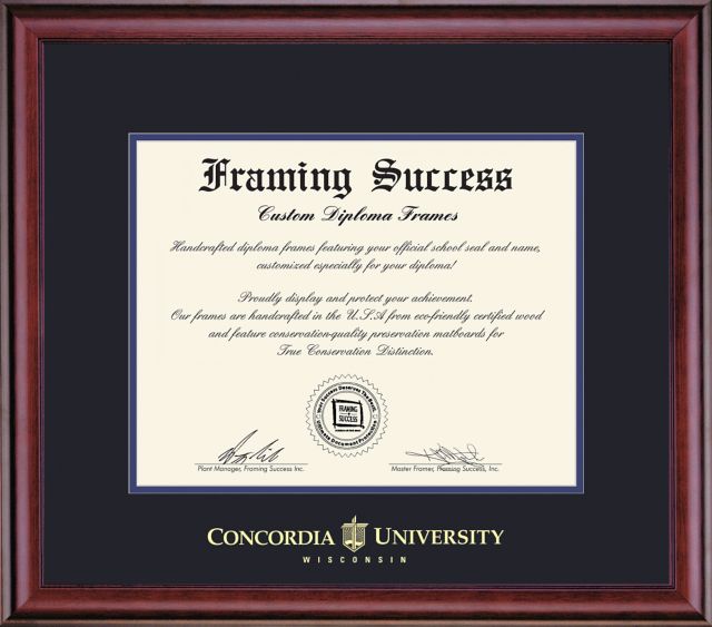 Concordia University Wisconsin 8'' x 10'' Classic Diploma Frame