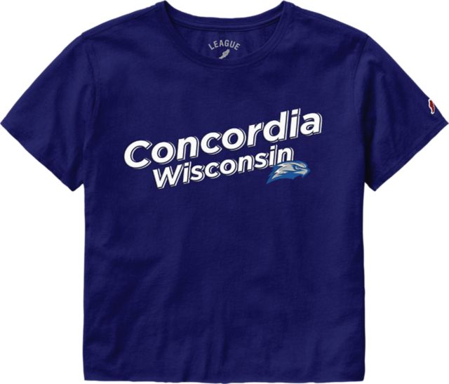 Concordia University Wisconsin Falcons Women's Crop Short Sleeve T-Shirt