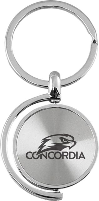 Concordia University Wisconsin Falcons Spinner Keychain