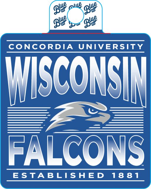 Concordia University Wisconsin Falcons Full Size Sticker