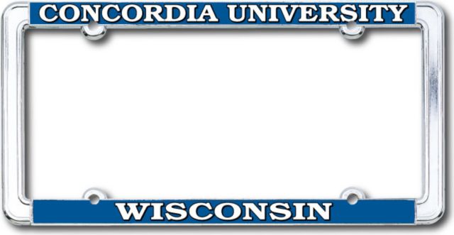 Concordia University Wisconsin Thin Dome License Plate Frame