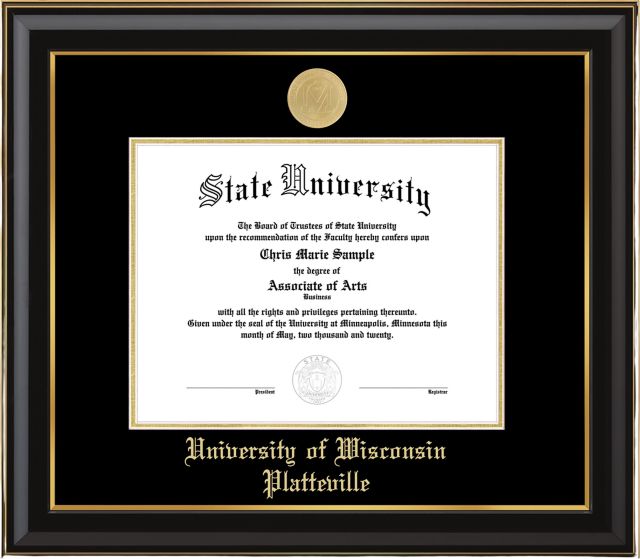 University of Wisconsin - Platteville 8 x 10 Diploma Frame
