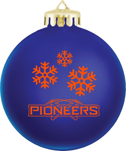 University of Wisconsin - Platteville Pioneers Round Shatterproof Ornament