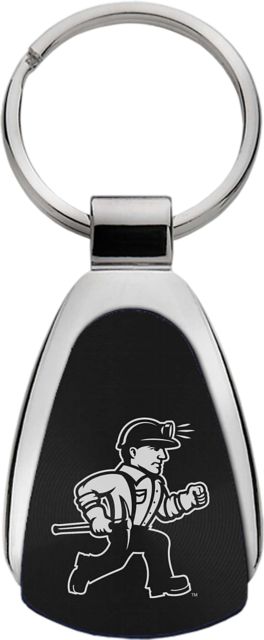 University of Wisconsin - Platteville Teardrop Keychain