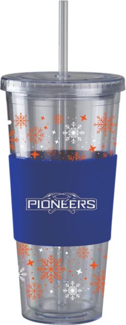 University of Wisconsin - Platteville Straw Snowflake Tumbler