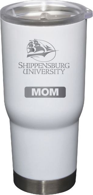 22 oz White Stainless Steel Tumbler Mom