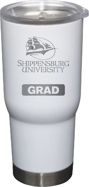 22 oz White Stainless Steel Tumbler Grad