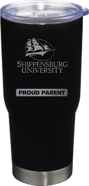 22 oz Matte Black Stainless Steel Tumbler Proud Parent