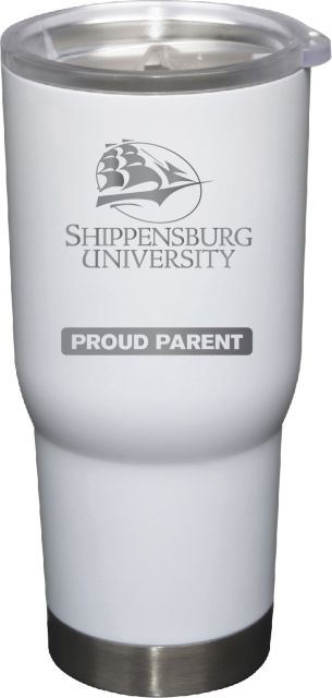 22 oz White Stainless Steel Tumbler Proud Parent