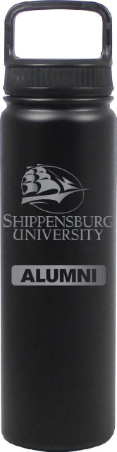 24 oz Matte Black Stainless Steel Water Bottle Alumni
