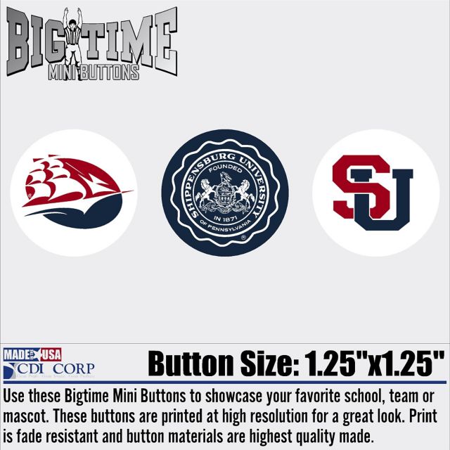 Shippensburg University Raiders 3-Pack Mini Button