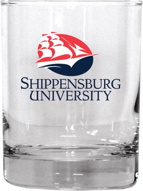 Shippensburg University Raiders 14 oz. Double Old Fashioned Glass