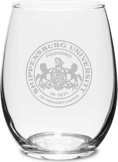 Shippensburg University 15 oz. Stemless Wine Glass