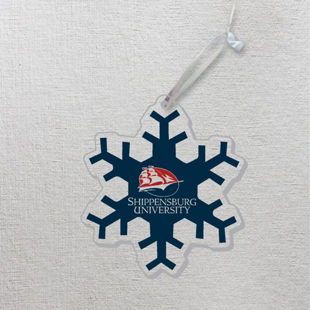 Shippensburg University 3'' x 4'' Etched Plexiglass Ornament