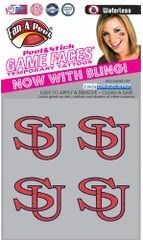 Shippensburg University 4-Pack Waterless Glitter Tattoo