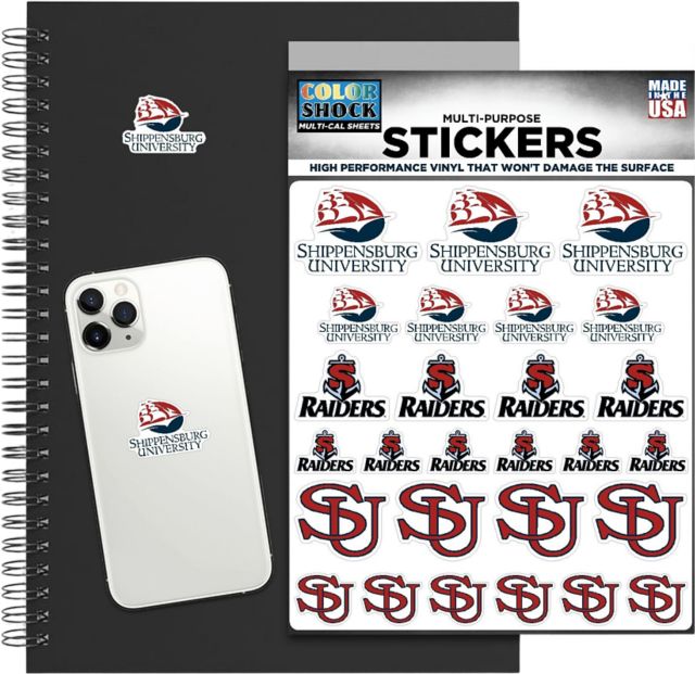 Shippensburg University Raiders Sticker Sheet