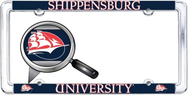Shippensburg University Thin Dome License Plate Frame