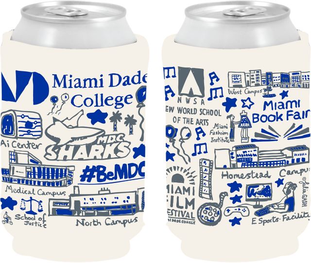 Miami Dade College - West Julia Gash Can Coozie