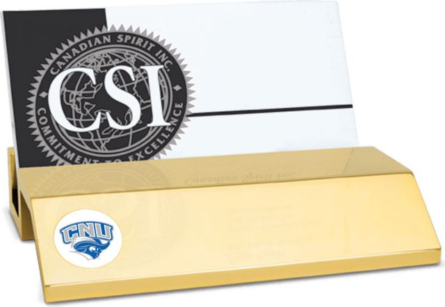 CSI Gold  Card Holder With  Colored Medallion - ONLINE ONLY