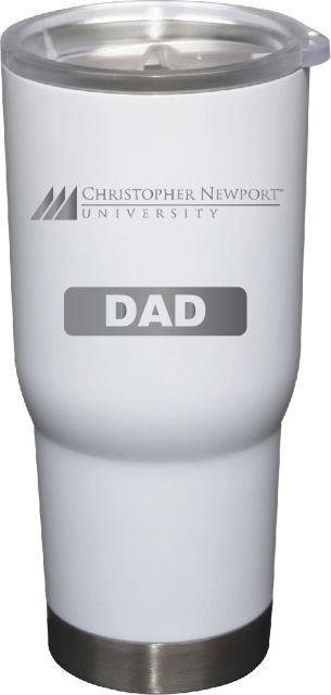 22 oz White Stainless Steel Tumbler Dad