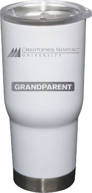 22 oz White Stainless Steel Tumbler Grandparent