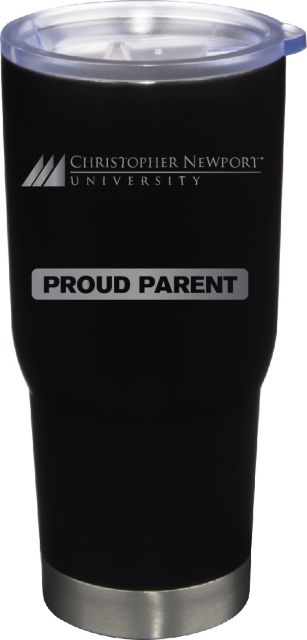 22 oz Matte Black Stainless Steel Tumbler Proud Parent
