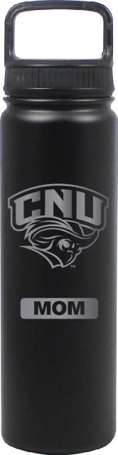 24 oz Matte Black Stainless Steel Water Bottle Mom