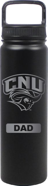 24 oz Matte Black Stainless Steel Water Bottle Dad