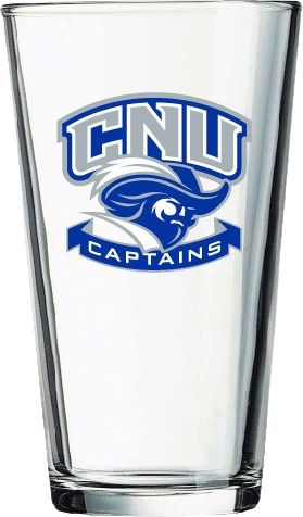 Christopher Newport University Captains 16 oz. Glass