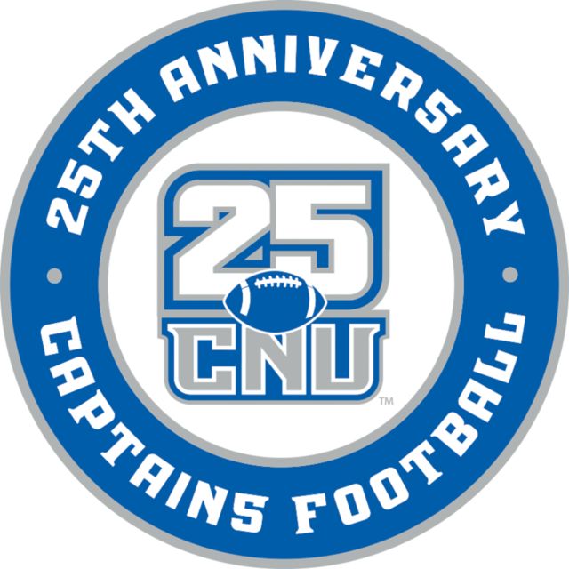 Christopher Newport University Captains Football 25th Anniversary Medium Decal