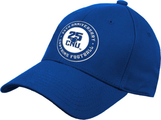 Christopher Newport University Captains Football 25th Anniversary Structured Adjustable Pro Style Cap