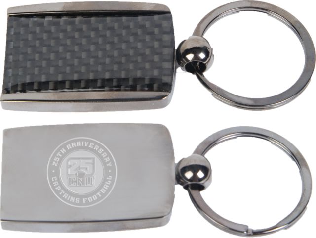 Christopher Newport University Captains Football 25th Anniversary Corbetta Keychain