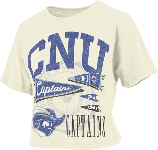 Christopher Newport University Captains Women's Cropped Short Sleeve T-Shirt