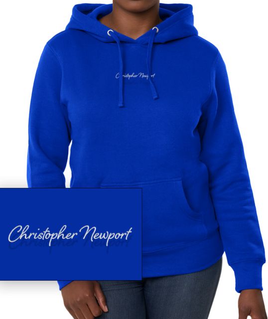 Christopher Newport University Chainstitch Women's Hooded Sweatshirt