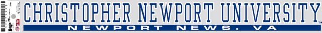 Christopher Newport University Location Decal Strip