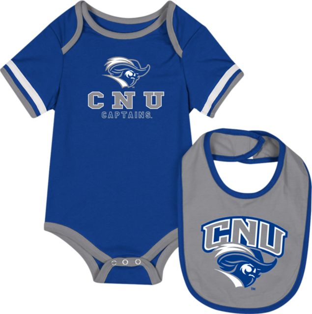 Christopher Newport University Infant's Captains Bodysuit Bib Set