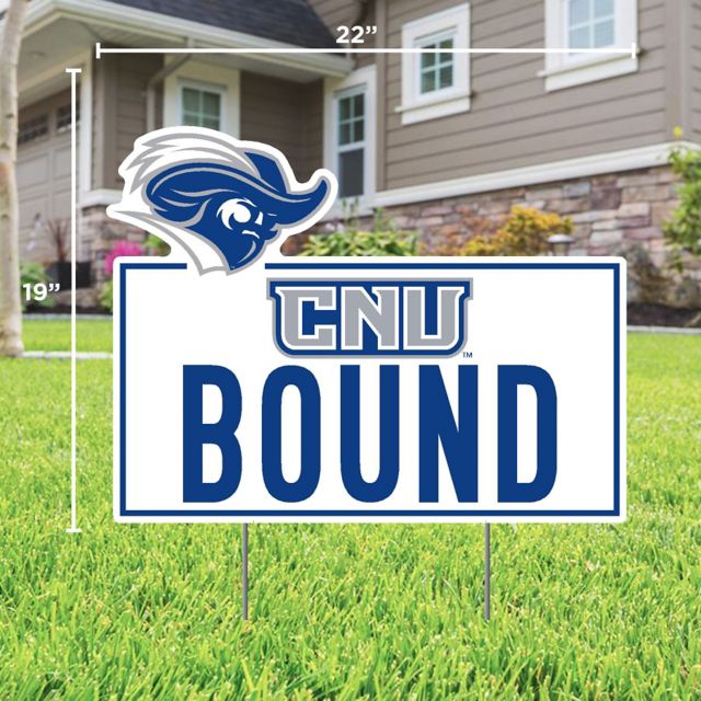 Christopher Newport University Bound 22 x 19 Lawn Sign