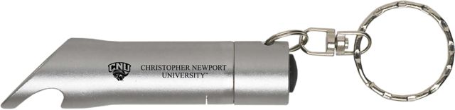 Christopher Newport University Captains Keychain with Bottle Opener Flashlite