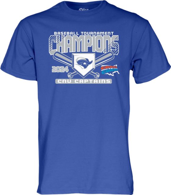Christopher Newport Captains Baseball 2024 Coast-to-Coast Tournament Champions T-Shirt