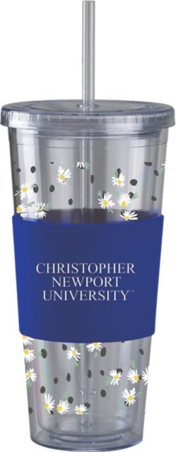 Christopher Newport University Acrylic Tumbler with Straw