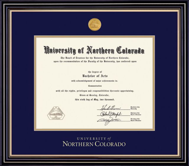 University of Northern Colorado 8'' x 10'' Prestige Diploma Frame