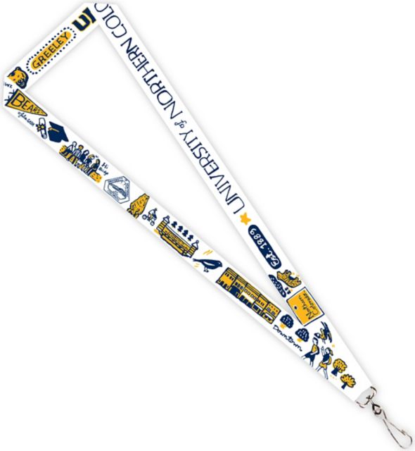 University of Northern Colorado Julia Gash 3-4'' Satin Lanyard