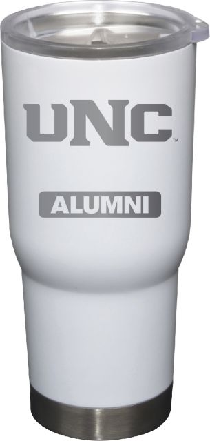 22 oz White Stainless Steel Tumbler Alumni