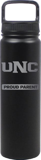 24 oz Matte Black Stainless Steel Water Bottle Proud Parent