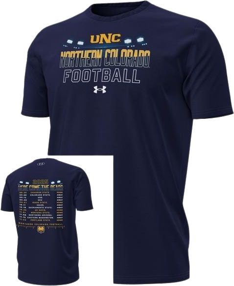 University of Northern Colorado 2025 Football Schedule Short Sleeve T-Shirt