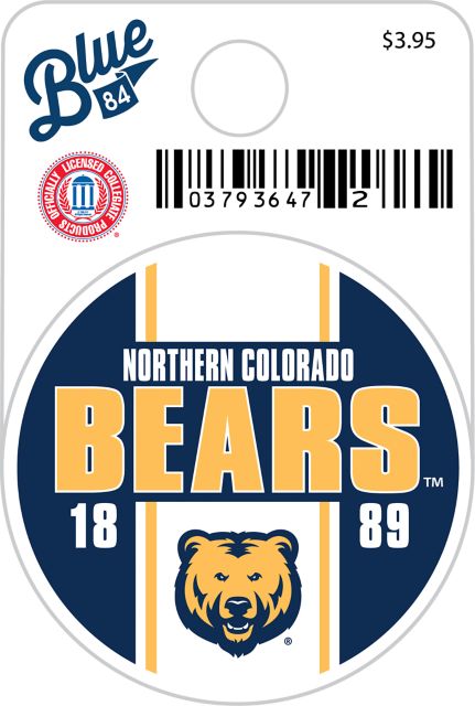University of Northern Colorado Bears Mini Sticker