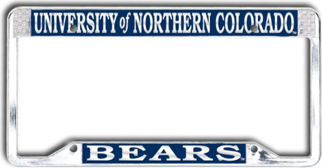 University of Northern Colorado Bears Polished Chrome License Plate Frame