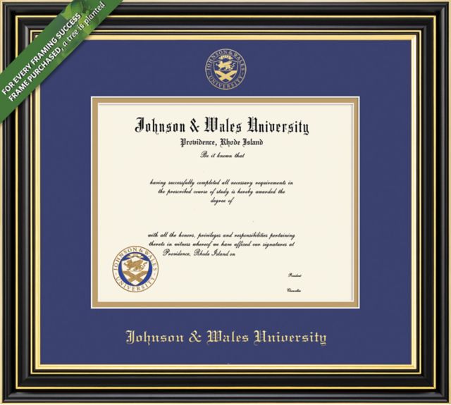 Johnson & Wales University 8.5'' x 11'' Prestige Diploma Frame