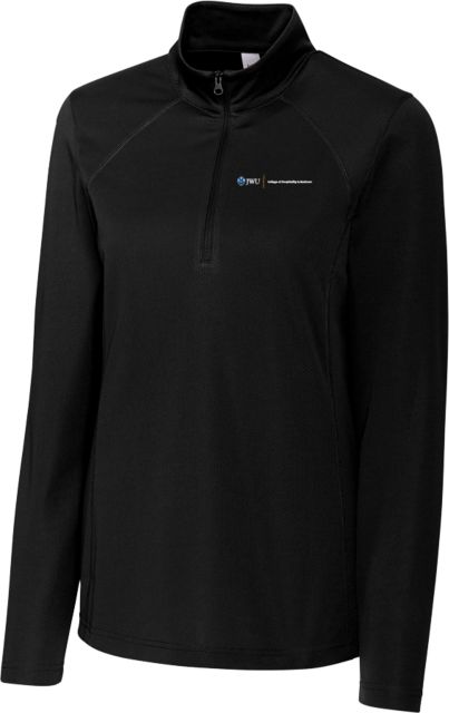 Johnson & Wales C&B Womens Clique Ice Pique Half Zip JWU College of Hospitality & Business - ONLINE ONLY